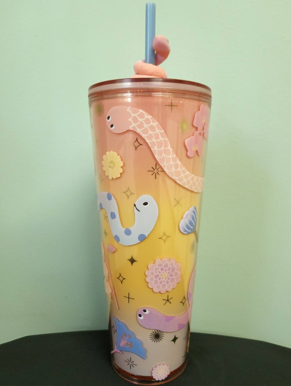 Starbucks 2025 Lunar New Year - Year of the Snake Tumbler with Snake Topper